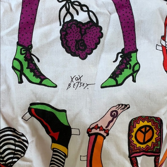 Vintage Betsey Johnson Punk Paper-doll Dress Size L - Picture 6 of 8